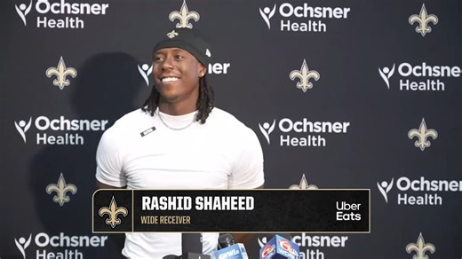 Rashid Shaheed on his role, gaining strength | Saints Training Camp 2025