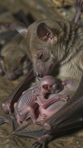 The Incredible Life Cycle of Bats Birth, Flight & Survival in the Wild # #youtubeshorts