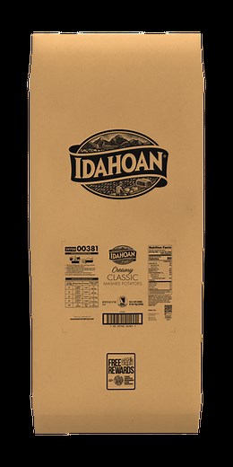 Idahoan® CREAMY Classic Mashed Potatoes, 39 lb. bag