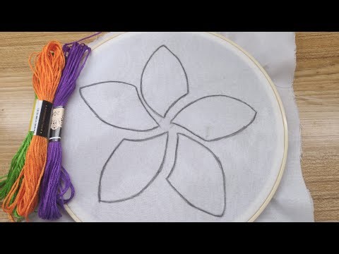 Simple flower embroidery patterns for beginners | Embroidery ideas for beginners