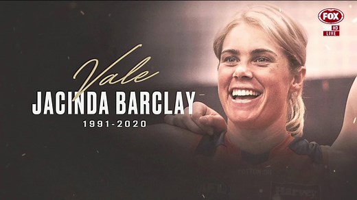 86K views · 707 reactions | The Giants and Dockers pause pre-match to remember Jacinda Barclay 李 | AFL Women's | Facebook