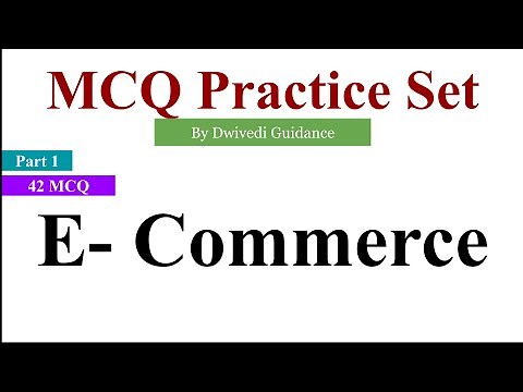 1 | E Commerce MCQ | mcq on e commerce | e commerce mcq with answers | Lucknow University | bba