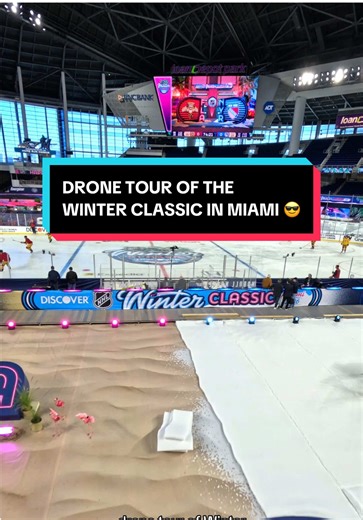 loanDepot Park looks a little different 😆 #NHL #hockey #baseball #WinterClassic #sports