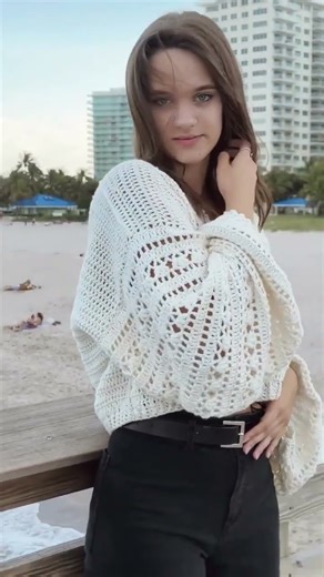 Crochet Lace Sweater pattern is in my shop