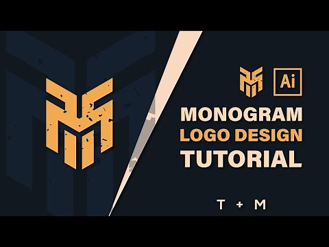 Monogram Logo Design Illustrator Tutorial - Adobe Illustrator CC