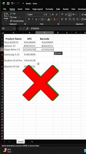 Barcode generation in excel #excel #barcode
