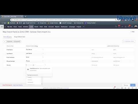 How to import contacts (Zoho CRM)