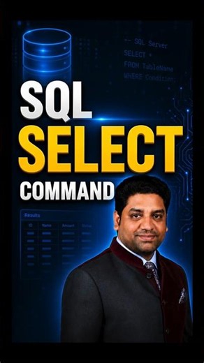 SQL SELECT Command Explained in 10 Seconds ⚡ | Learn SQL Fast #Shorts
