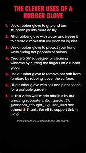 The Clever Uses of a Rubber Glove #ad (Verify Info)