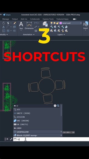 Rotate Like a Pro in AutoCAD 💡 | 3 Quick Shortcuts | SabeerCAD