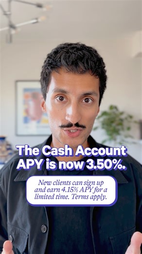 Wealthfront on Instagram: "Since the Federal Reserve cut interest rates last week, the rate your cash earns in the Cash Account will be lowered to 3.50% APY provided by program banks. At this adjusted rate, your Cash Account still earns you 9x the national average. Read more about the rate cut and your APY on our blog. —-——— Investing involves risk, including the possible loss of principal. Securities investments are not bank deposits, bank-guaranteed or FDIC-insured, and may lose value. See our