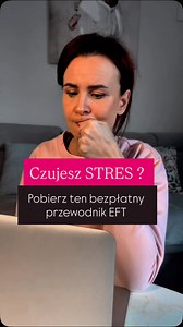 Czujesz stres ? To idealnie trafiłaś ! Już dziś możesz ściągnąć bezpłatny przewodnik „Jak uwolnić stres w 5 minut dzięki EFT” dzięki któremu już setki kobiet nauczyły się szybko i samodzielnie układać swoją własną rundkę EFT i mieć swoje idealne narzędzie do pracy ze stresem. Wpisz 𝐒𝐓𝐑𝐄𝐒 i otrzymaj swój unikalny egzemplarz ❤️ 🌱 Nazywam się Małgosia Dukat i pomagam twardym babkom uspokoić system nerwowy. ⏱ Pokażę Ci, jak uwolnić stres w 5 minut dzięki EFT. 🌐 Prowadzę indywidualne sesje onl