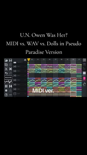 MIDI vs WAV vs Dolls: U.N. Owen Was Her? Comparison