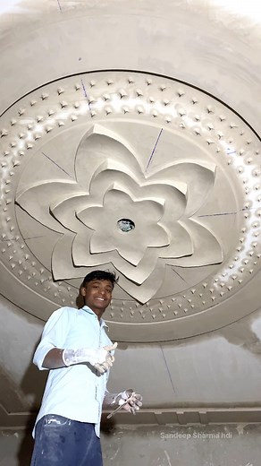 88K views · 1K reactions | Ceiling Design Making Process Amazing Sandeep Sharma H.D.I #popdesign #designer #art #reels #facebook | Trendy Create | Facebook