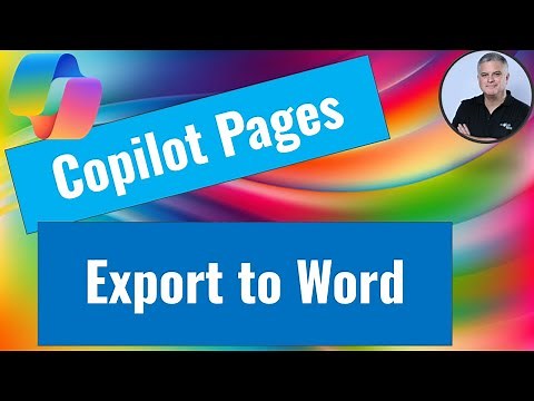 How to export Content from Copilot Chat page to word