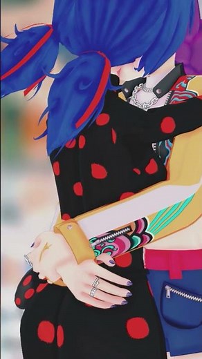 Kiss scene💋 Miraculous X K Pop Demon Hunters MMD