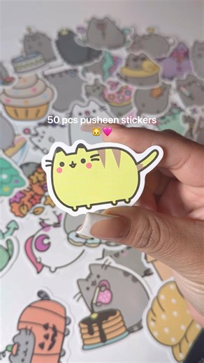 blessing your feed with cute Pusheen stickers 🐱🫶🏽 #stickers #pusheen #cutefinds