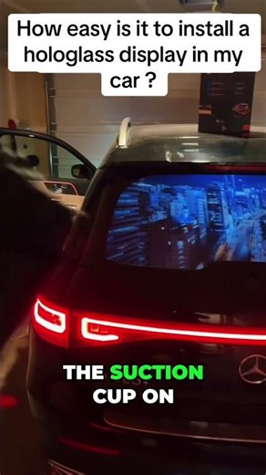 Custom screen and easy to install on your car #carmods #caraccessories #hologlass #electronics