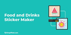 Food and Drinks Sticker Maker: Create Custom Labels