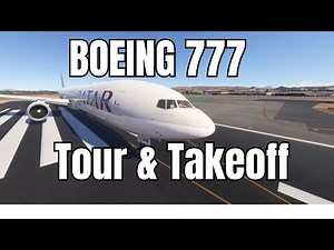 Qatar Airways Boeing 777 Cockpit Tour & Takeoff – Stunning Multi-Cam Flight | 4K MSFS24