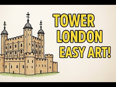 How to Draw the Tower of London | Step-by-Step Drawing Tutorial for Beginners