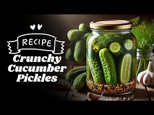 How to Make Crunchy Cucumber Pickles | Easy Step-by-Step Recipe