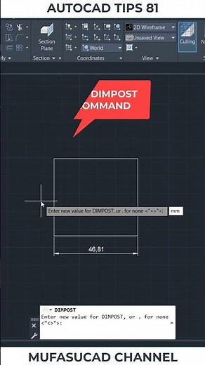 AutoCAD Tips 81 Add Dimension Units #shorts