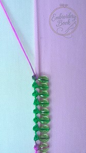 See! how a shade thread make effect in design💚💜 #satisfying #fypシ #everyone #viral #trending #handmade #embroidery | EmbroideryBook