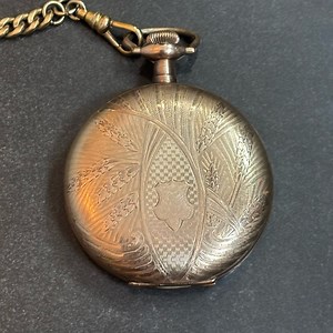 Vintage Elgin Pocket Watch with Chain