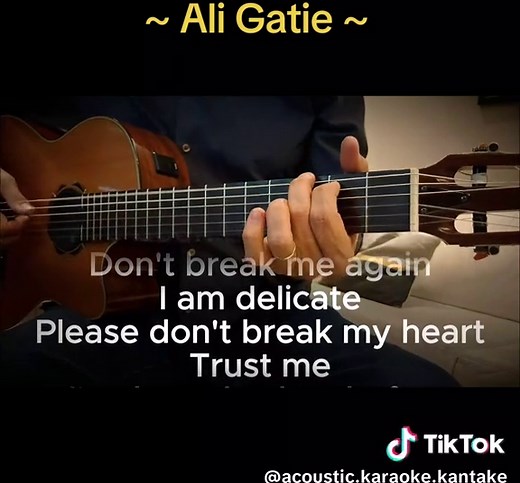 It's You Acoustic Karaoke by Ali Gatie