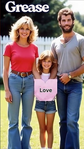 Grease Movie Kids John Travolta Olivia Newton John #grease #johntravolta #olivianewltonjohn #vintage
