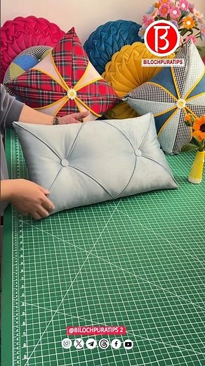 Rectangular pillow making tutorial Part 1
