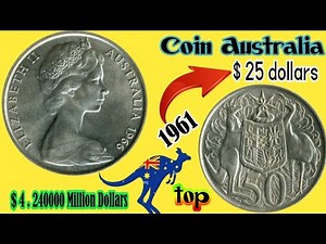 50 Cents 1966 Australia Coin Value 💰 | Rare Silver Coin Worth $25? | Old Coin Vault