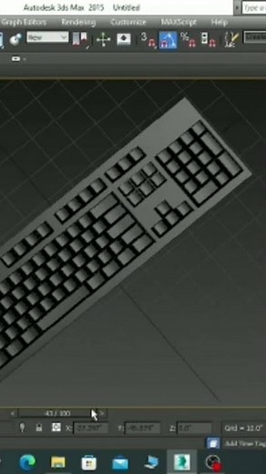 keyboard design in 3d max