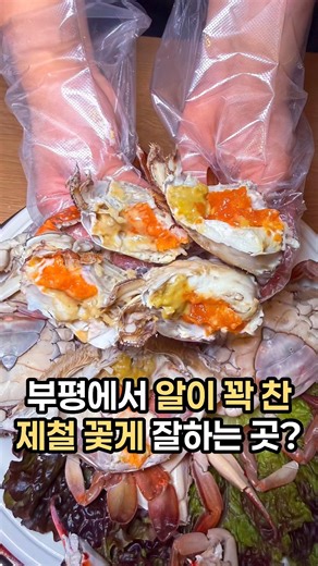 부평 제철 꽃게먹기 좋은 곳 #빨간낙지