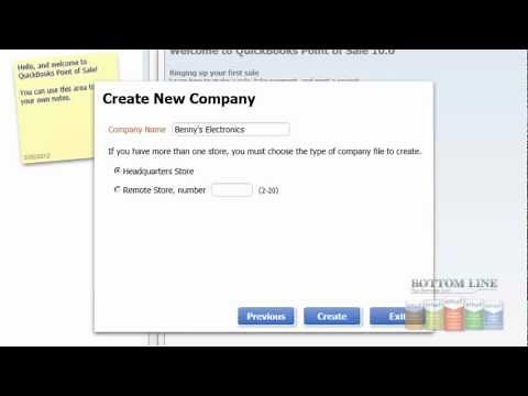 How to: Setup a New Company in QuickBooks POS