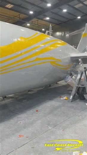 Paint mask application on a Piaggio P.180 Avanti ✈️