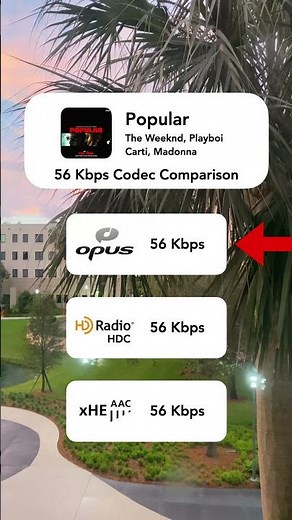 OPUS vs HDC vs xHE-AAC: Popular