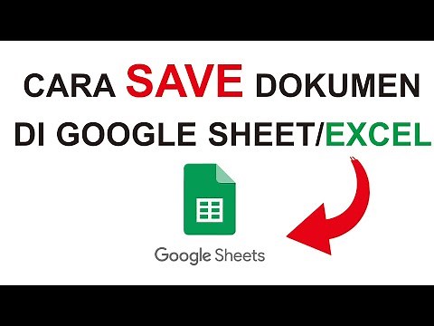 CARA SAVE DOKUMEN DI GOOGLE SHEET/SPREADSHEET/EXCEL