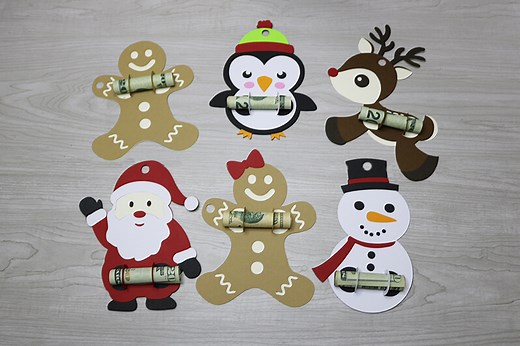 Cricut Christmas Money Holders - Free SVG Files