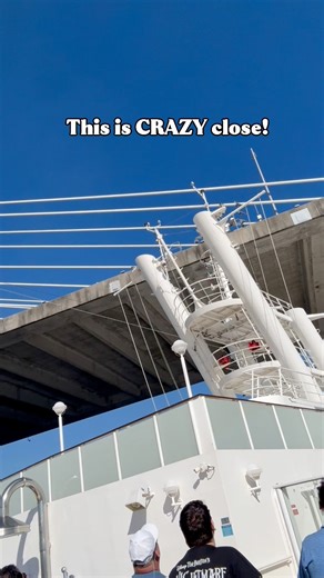 Norwegian Gem “close” call with Dames Point Bridge in Jacksonville! First time going under this bridge! #norwegiancruiseline #norwegiangem #cruise #jacksonville #damespointbridge | MH Family Adventures