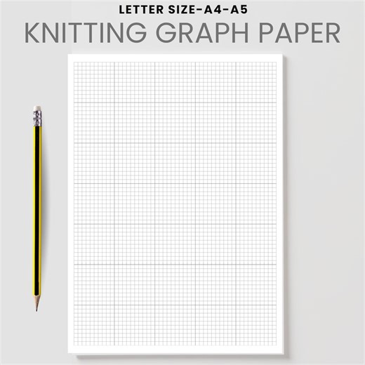 Printable Knitting Graph Paper, Crochet Pattern Planner, Stitch Design Sheet (instant Download) - Etsy Canada