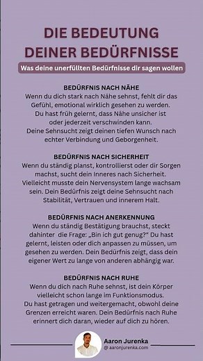 Was dir dein Bedürfnis wirklich sagen will #psychosomatik