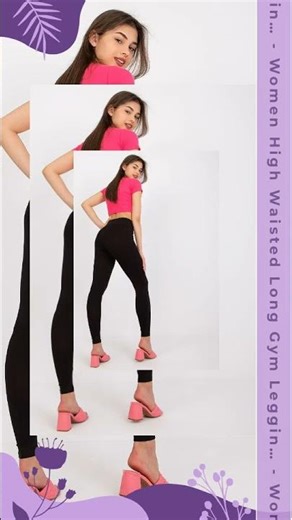 Buy Women High Waisted Long Gym Leggings – Slim Fit exclusively at guocali.com