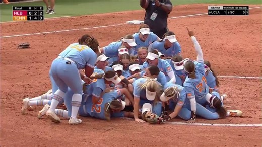 Get ready OKC, HERE COME THE LADY VOLS 🤩 #RoadToWCWS x 🎥 ESPN / @Vol_Softball | NCAA Softball