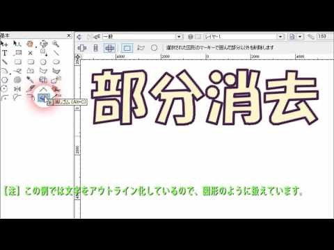 VectorWorks 部分消去