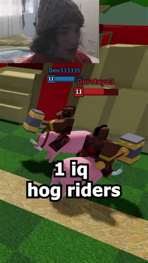 FUNNY HOG RIDERS IN ROBLOX #shorts #roblox #clashroyale