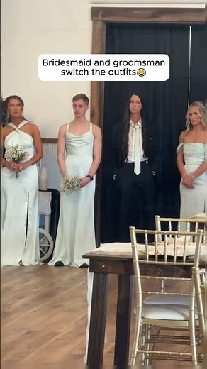 Epic Wedding Outfit Swap — Bridesmaid vs Groomsman! #wedding