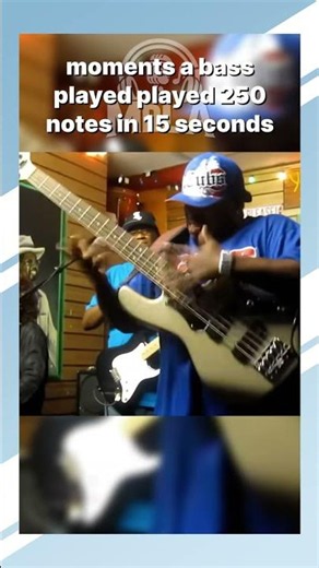 This guy is the fastest bass player in the world!