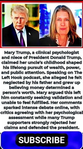 Mary Trump Makes Explosive Claims About Donald Trump’s Childhood